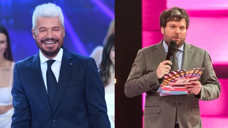 Marcelo Tinelli y Guido Kaczka, enfrentados por el rating Foto: Captura de video América TV y El Trece