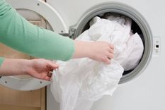 Limpieza de sábanas.