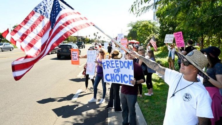 El movimiento contra las vacunas está presente en varios lugares de Estados Unidos. Foto: Getty Images