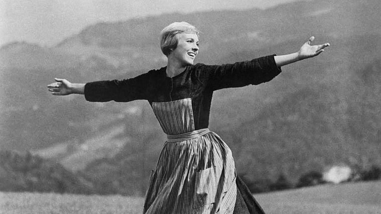 La actriz Julie Andrews interpretó a María von Trapp en 1965. La actriz Julie Andrews interpretó a María von Trapp en 1965.