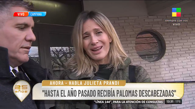 La macabra revelación de Julieta Prandi. Foto: captura de video/ América TV. La macabra revelación de Julieta Prandi. Foto: captura de video/ América TV.