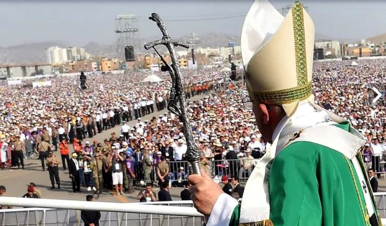 El papa estuvo en Perú a comienzos de 2018. Foto: Efe.