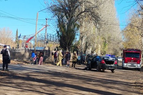 El accidente tuvo lugar en Calle Bascuñán y Quintana, Colonia de las Rosas Foto: Ministerio de Seguridad El accidente tuvo lugar en Calle Bascuñán y Quintana, Colonia de las Rosas Foto: Ministerio de Seguridad