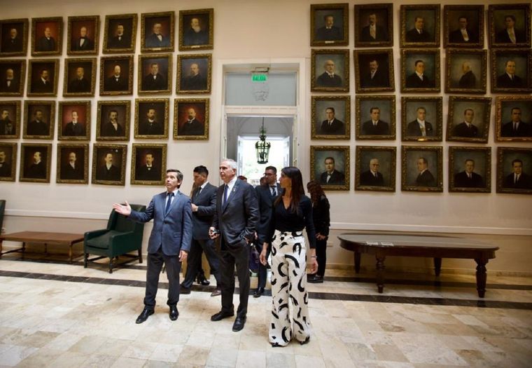 Andrés Lombardi, Marc Stanley y Natacha Eisenchlas Foto: Twitter @USAmbassadorARG