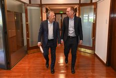 Alfredo Cornejo junto a Diego Santilli