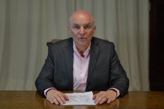 José Luis Espert, en el video que había grabado tras la denuncia de Juan Grabois.