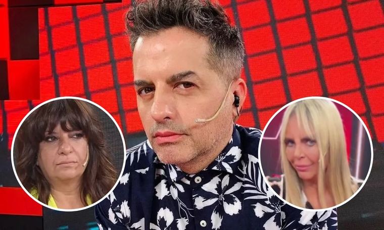 Ángel de Brito traicionó a Andrea Taboada con complicidad de Raquel Mancini El conductor aprovechó a la nueva angelita para mojarle la oreja a su ex amiga