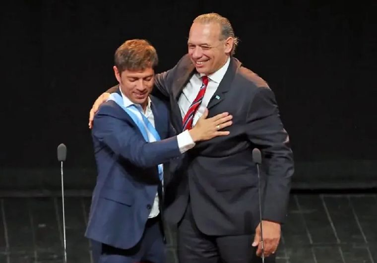 Sergio Berni y Axel Kicillof.