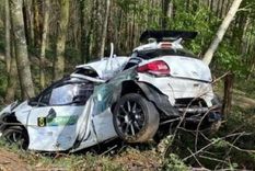 Así quedó el auto de Julio César Castrillo Foto: Redes Sociales