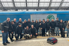 El tren solidario llegó a Campana, aunque los vecinos desconfían de la municipalidad Foto: NA