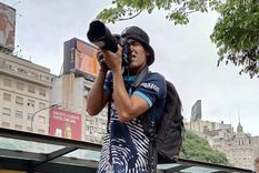 El fotoperiodista que fue gravemente herido durante la marcha del miércoles pasado. Foto: X