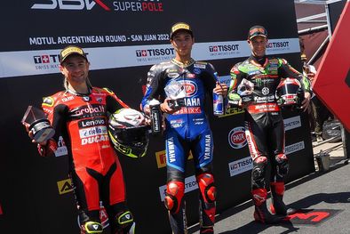 MDZol | El podio de la Carrera Superpole Foto: WorldSBK
