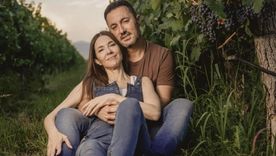 Pérez y Petri, en una foto súper romántica. Foto: Instagram