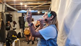 Los artistas de Vendimia supieron sortear con éxito las incomodidades detrás de escena.