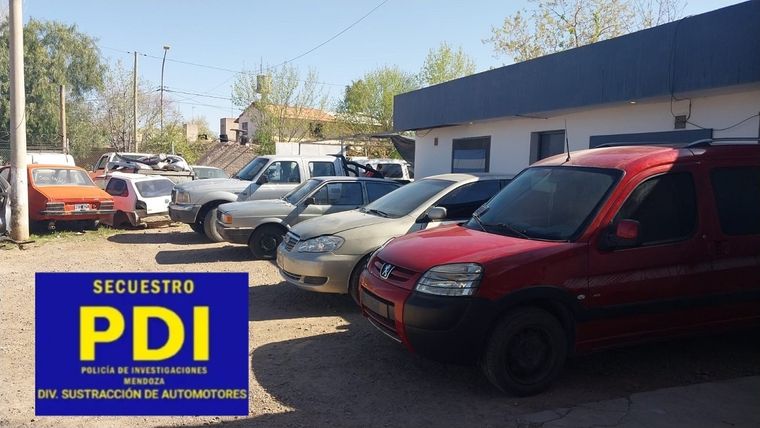 La Policía recuperó cuatro vehículos con pedido de captura y detuvo a cinco sospechosos en Luján Foto: Ministerio de Seguridad de Mendoza