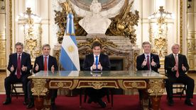 Javier Milei graba la cadena nacional por la causa Malvinas