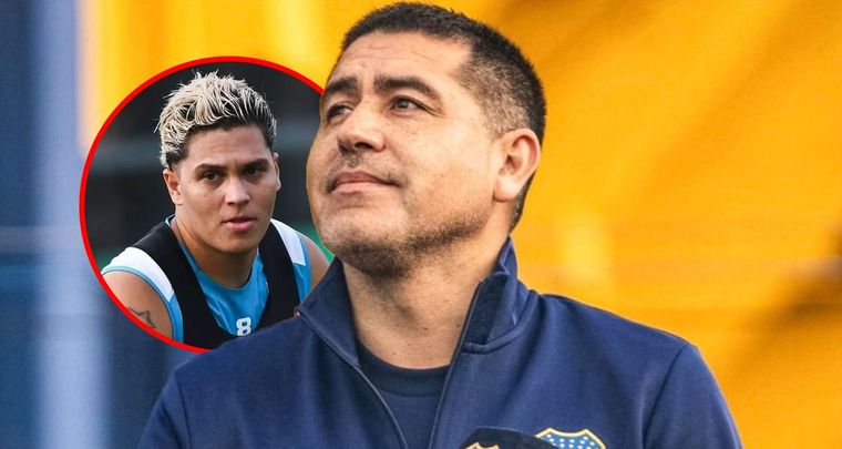 Riquelme y su elogio a Juanfer Quintero. Foto: MDZ