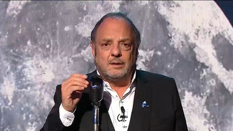 Baby Etchecopar protaogonizó un insólito momento en vivo Foto: Captura de video A24