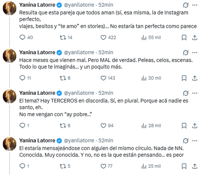 Yanina Latorre anunció lo que puede llegar a ser el escándalo del año. Yanina Latorre anunció lo que puede llegar a ser el escándalo del año.