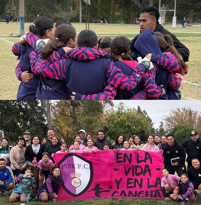 Pink FC disputa el torneo femenino y también se unió a la movida. Pink FC disputa el torneo femenino y también se unió a la movida.