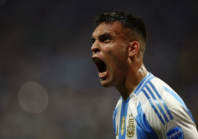 Lautaro Martínez marcó el segundo tanto. Foto: NA