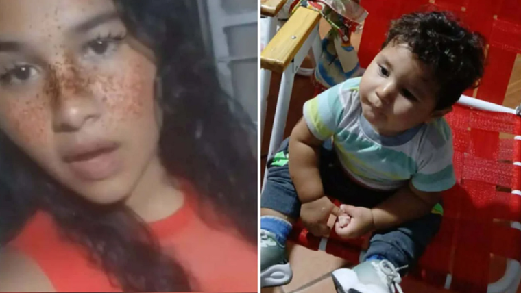 Judith Macarena Brotes y su hijo Tomas Nahuel Irusta.&nbsp;