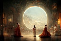 El cuadro generado a partir de una IA, que ganó un primer premio. Foto: Wikipedia