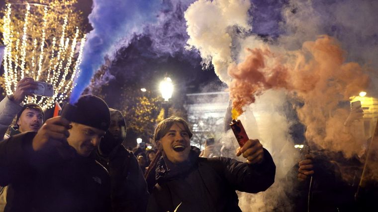 Los festejos terminaron con cientos de detenidos en Francia. Foto: Reuters