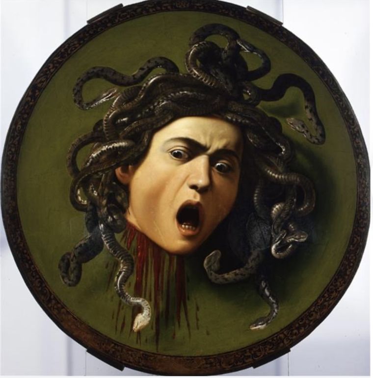 Caravaggio, “Cabeza de Medusa” expuesta en el MNBA Foto: MNBA