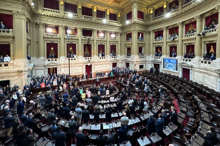Javier Milei presentó el Presupuesto 2025 en la Cámara de Diputados. Foto: EFE