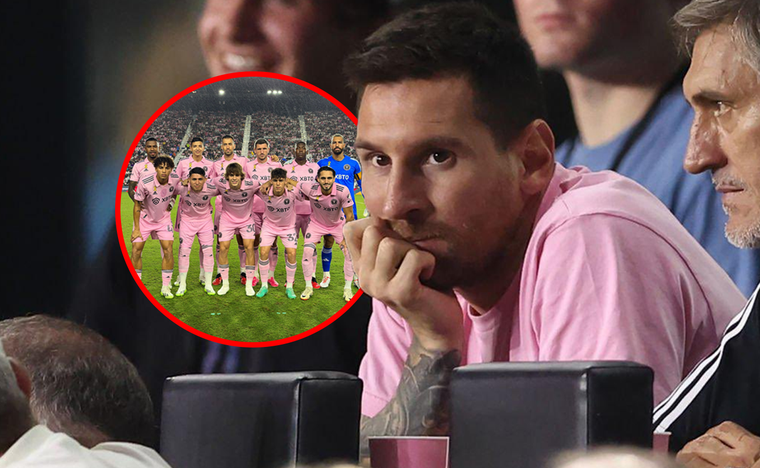 Lionel Messi vio a su equipo desde la platea. Foto: MDZ
