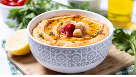 Sabor intenso, textura suave: receta de hummus de morrón perfecto. Sabor intenso, textura suave: receta de hummus de morrón perfecto.