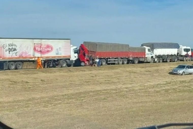 El choque ocurrió en una zona donde se realizan obras Foto: Rosario3