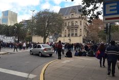 por una marcha del polo obrero hay caos en la 9 de julio