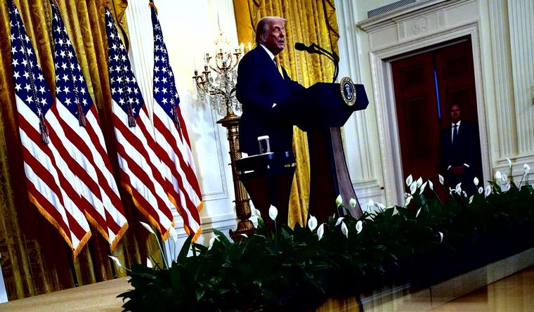 Donald Trump, en la Casa Blanca de Estados Unidos. Foto Efe Donald Trump, en la Casa Blanca de Estados Unidos. Foto Efe