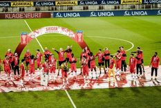 el viral festejo del salzburgo con distanciamiento social