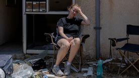 La casa de Veronica Osipchik, de 33 años, quedó dañada por la explosión. La casa de Veronica Osipchik, de 33 años, quedó dañada por la explosión.