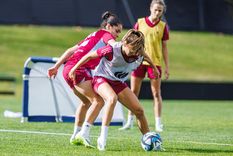 Las jugadoras de la Selección de España en el entrenamiento. Foto: Selección de España
