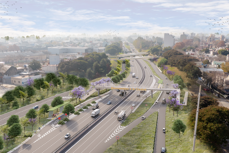Así se vería la Autopista Dellepiane, de acuerdo con el Master Plan del Gobierno de la Ciudad Foto: Gobierno de la Ciudad de Buenos Aires Así se vería la Autopista Dellepiane, de acuerdo con el Master Plan del Gobierno de la Ciudad Foto: Gobierno de la Ciudad de Buenos Aires