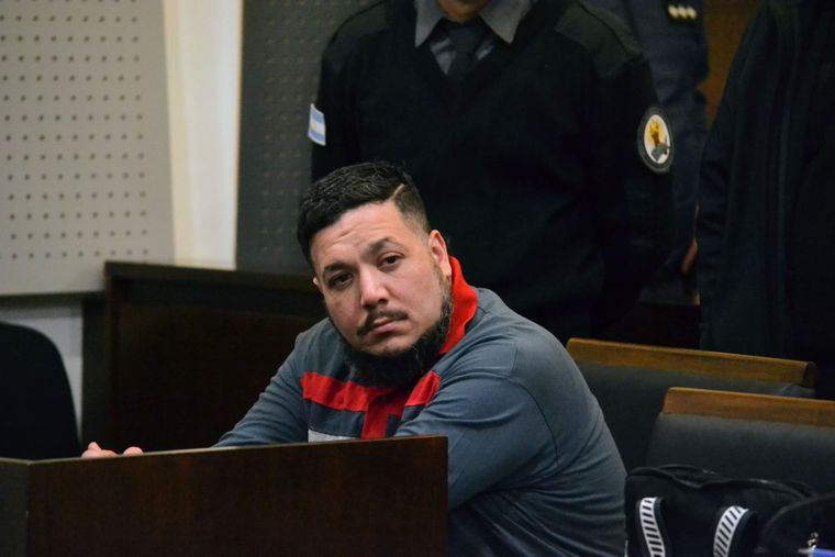 Matías Damián Silva Juárez durante el juicio.