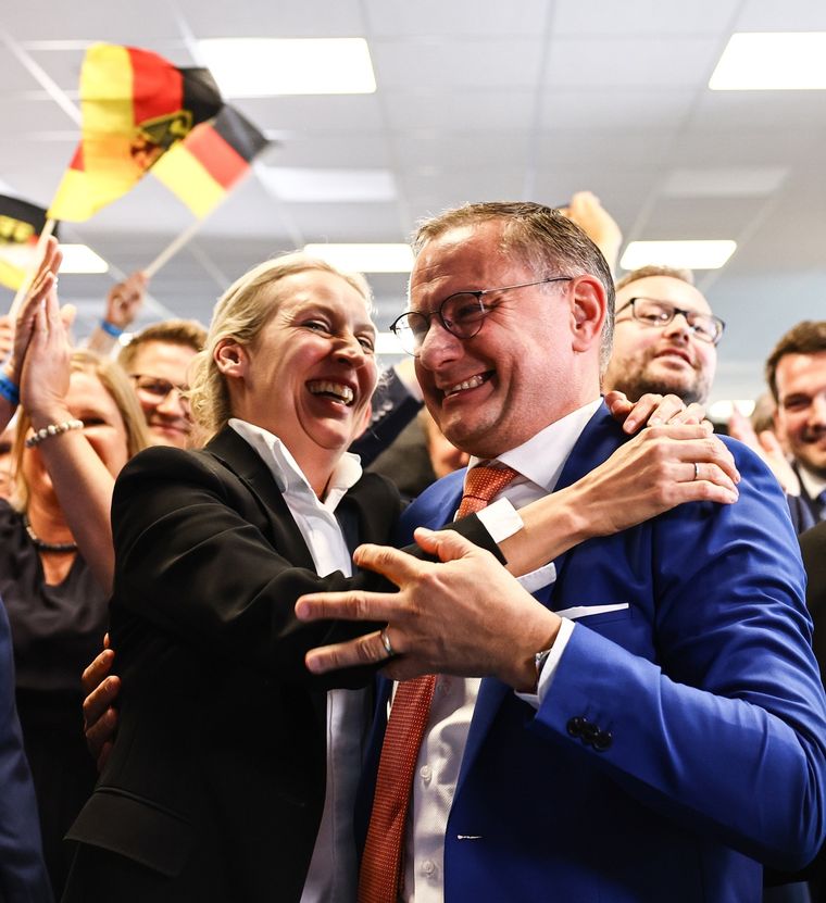 Alternativa por Alemania celebró su buen resultado en las elecciones europeas Foto: EFE