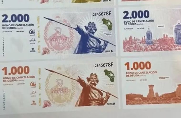 La cuasimoneda de La Rioja empezó a circular desde este lunes en la provincia cuyana Foto: NA