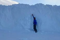 Las nevadas en alta montaña fueron contundentes durante esta temporada. Foto: Instagram @smn_argentina