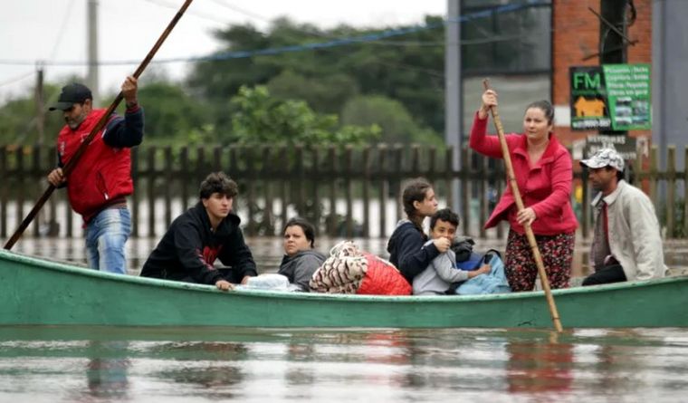 Las inundaciones en Brasil no cesan. Foto: Efe.