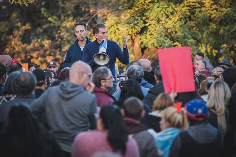 Diego Santilli durante un acto en Lomas de Zamora Foto: Gentileza