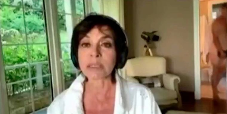 Mónica Gutiérrez protagonizó un involuntario desliz en vivo Foto: Captura de video Telefe