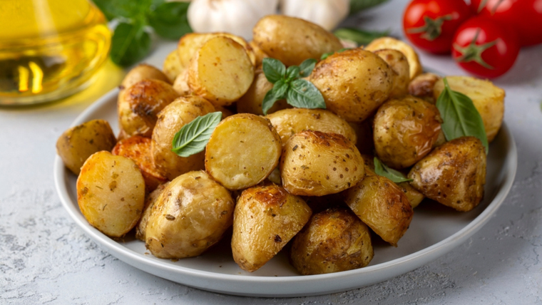 En la receta, dejar la cáscara potencia la textura y aporta más nutrientes a las papas. En la receta, dejar la cáscara potencia la textura y aporta más nutrientes a las papas.