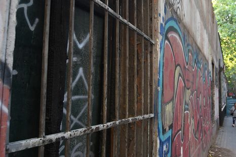 El predio que se incendió este sábado. El predio que se incendió este sábado.