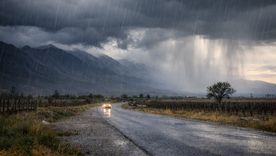 Tiempo inestable en Mendoza (foto ilustrativa, generada con IA). Tiempo inestable en Mendoza (foto ilustrativa, generada con IA).