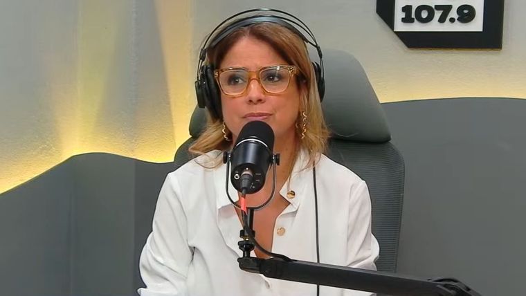 La conductora fue tajante con su punto de vista. Foto: captura de video YouTube/ El Observador.&nbsp;